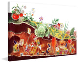 "Garden" Painting Print on Canvas by Curtis