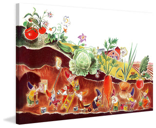 "Garden" Painting Print on Canvas by Curtis