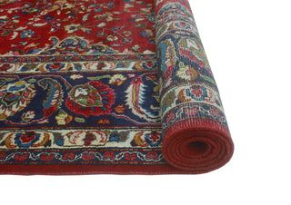 Fine Vintage Distressed Netice Red/Navy Rug, 9'8 x 12'8