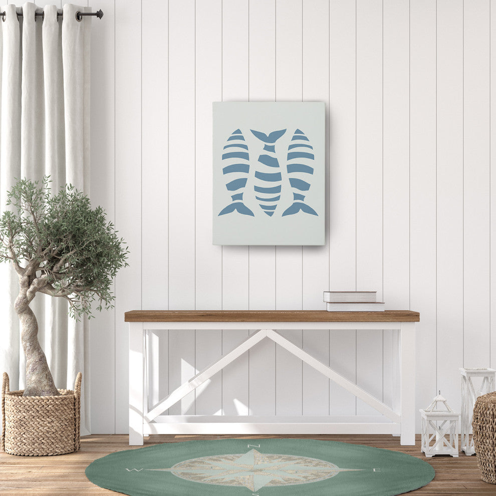 Compass Nautical Chenille Rug
