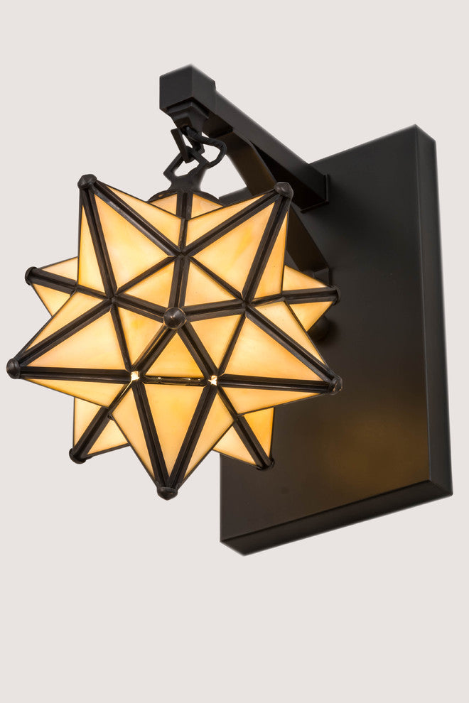 8 Wide Moravian Star Wall Sconce