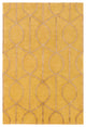 Urban Transitional Mustard, Camel Area Rug, 3'x5'