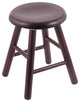 Holland Bar Stool, Oak Saddle Dish Vanity Stool, Smooth Legs
