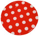 Andreas Dots Trivet, 8" Round, Red and White