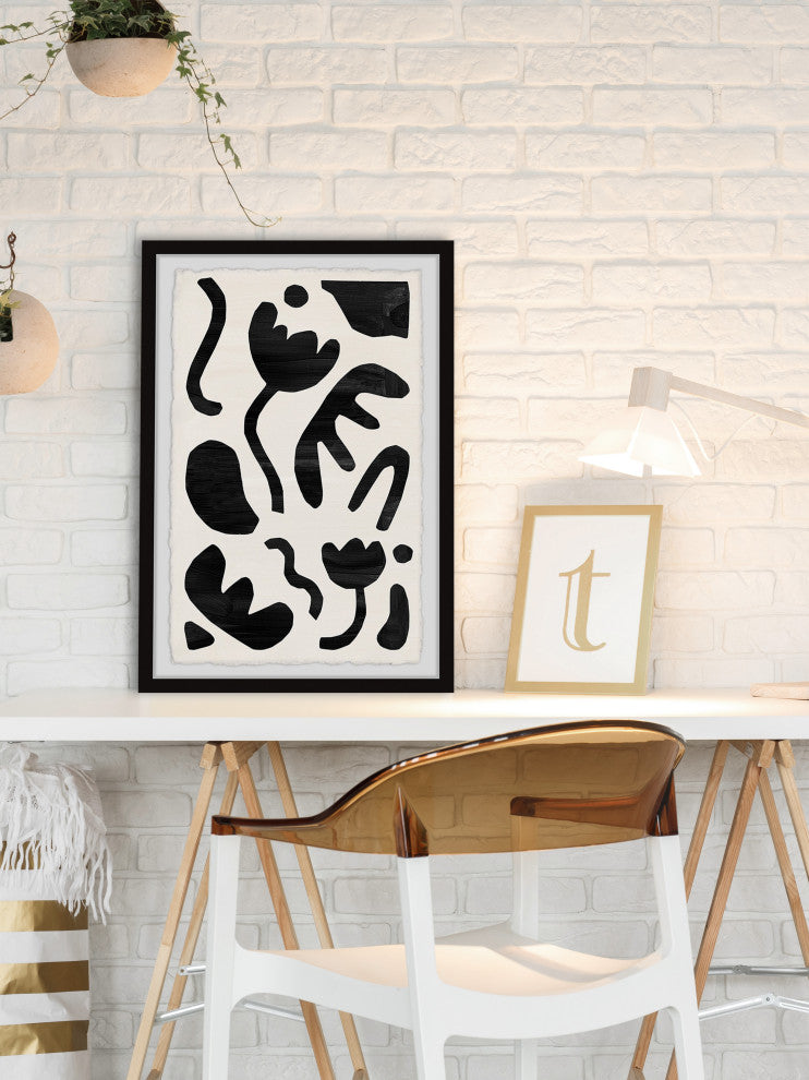 "Complicated Formation" Framed Painting Print, 24x36