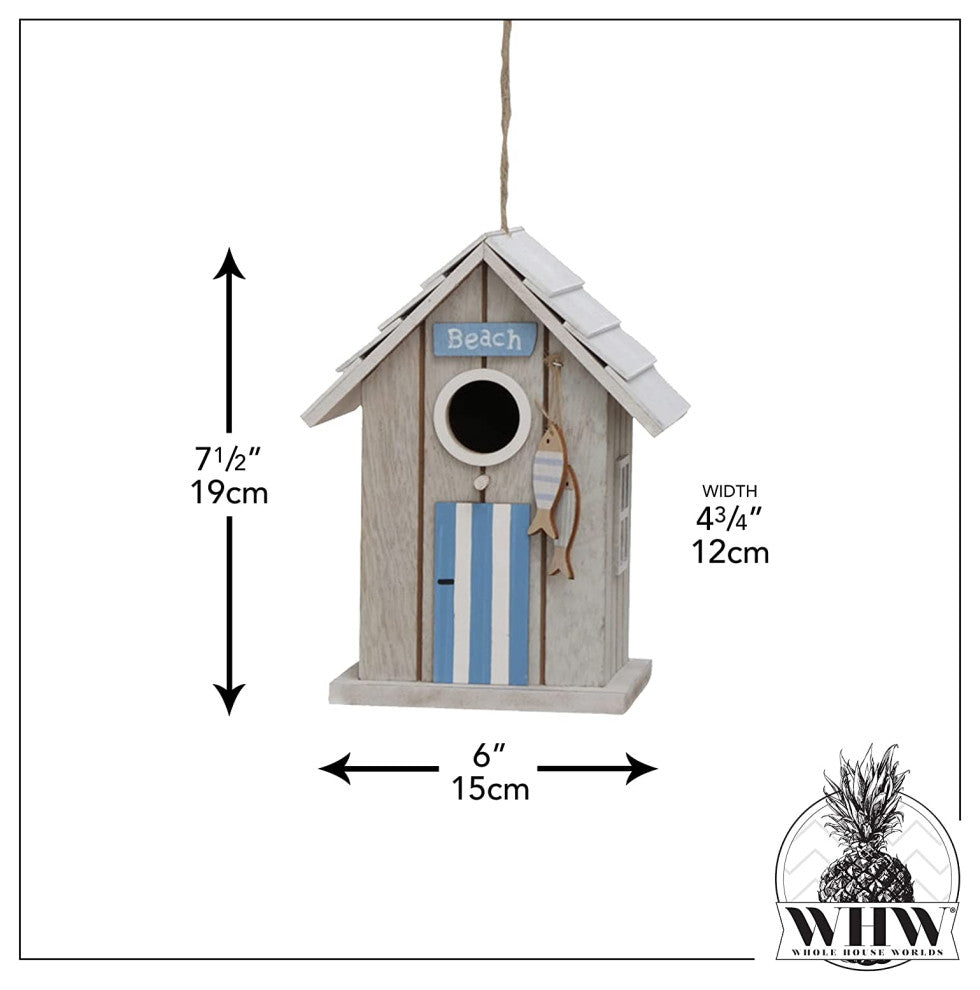 Beachy Bird House, 7.5 Inches