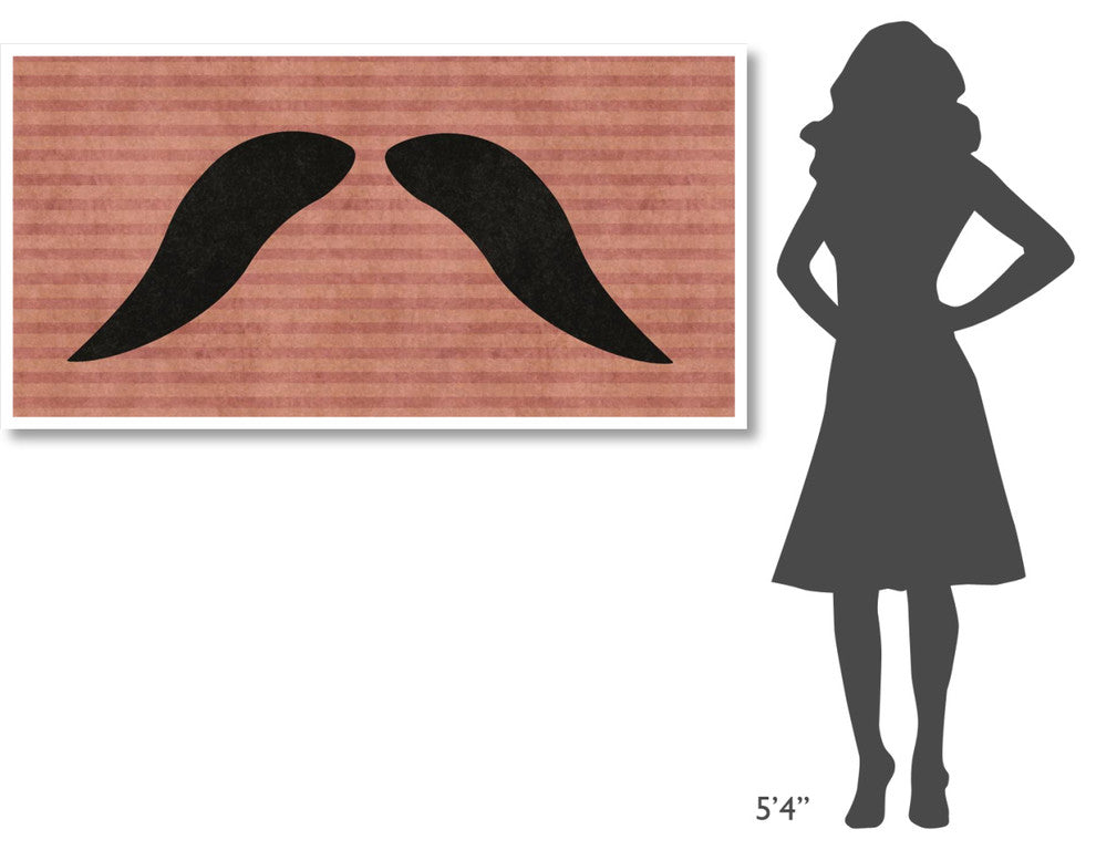 "Mustache: Walrus" Digital Paper Print by BG.Studio, 62"x32"