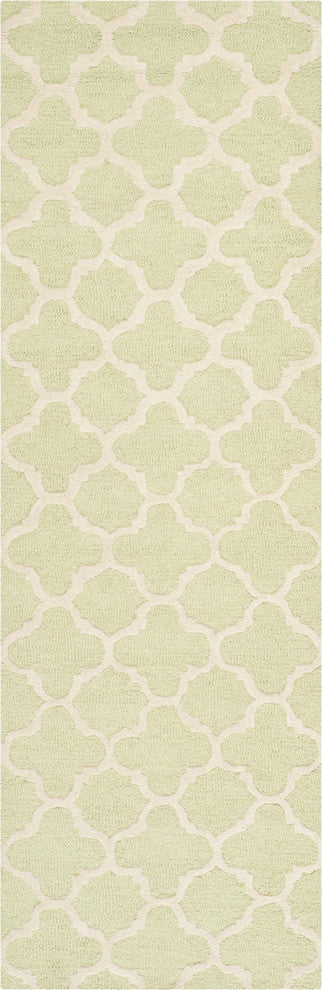 Safavieh Cambridge CAM130B 2''6"x10'' Pale Green Rug