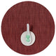 Bamboo Table Mat Round, Cranberry