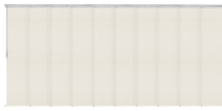 Elza 10-Panel Track Extendable Vertical Blinds 120-218"W