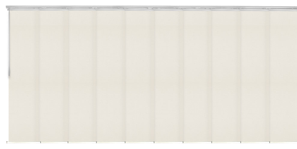 Elza 10-Panel Track Extendable Vertical Blinds 120-218"W