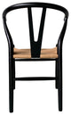First of A Kind Ventana Dining Chair Black And Natural