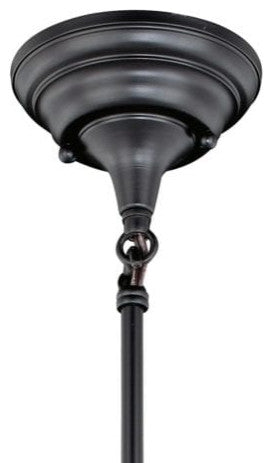 Huntley 6.25-in Mini Pendant Milk Glass Oil Rubbed Bronze