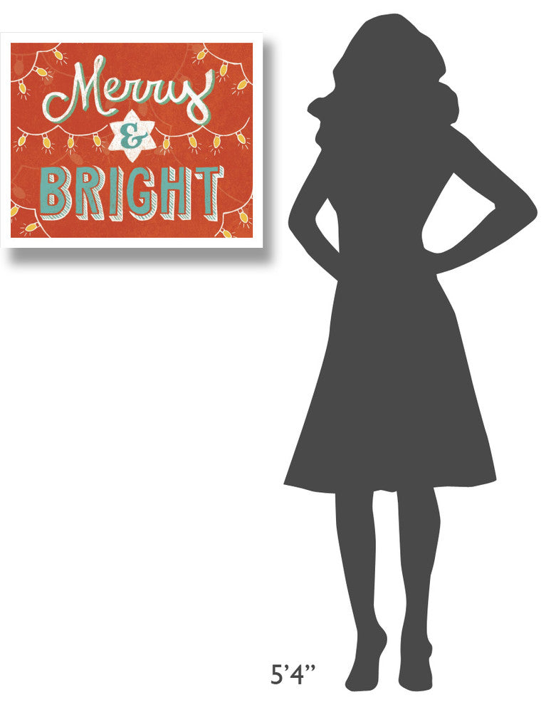 "Merry and Bright" Digital Paper Print by Mary Urban, 26"x22"
