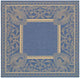 Safavieh Courtyard Cy2965-3103 Blue, Natural Area Rug, 7'x7' Square