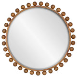 Uttermost Cyra Wood Beaded Round Mirror