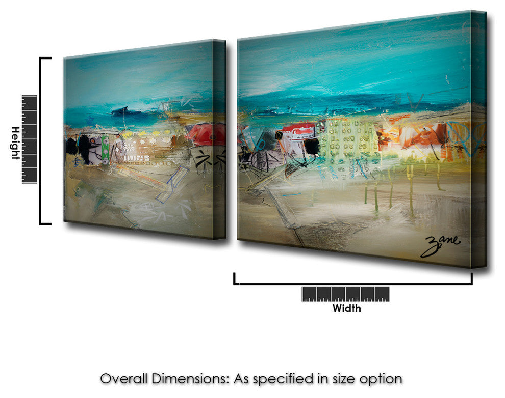 Confetti, Canvas Wall Art, 20"x40" 2-Panels