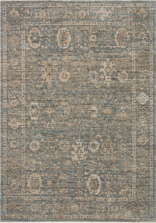 Loloi Priscilla Blue / Sand 18" x 18" Sample Rug