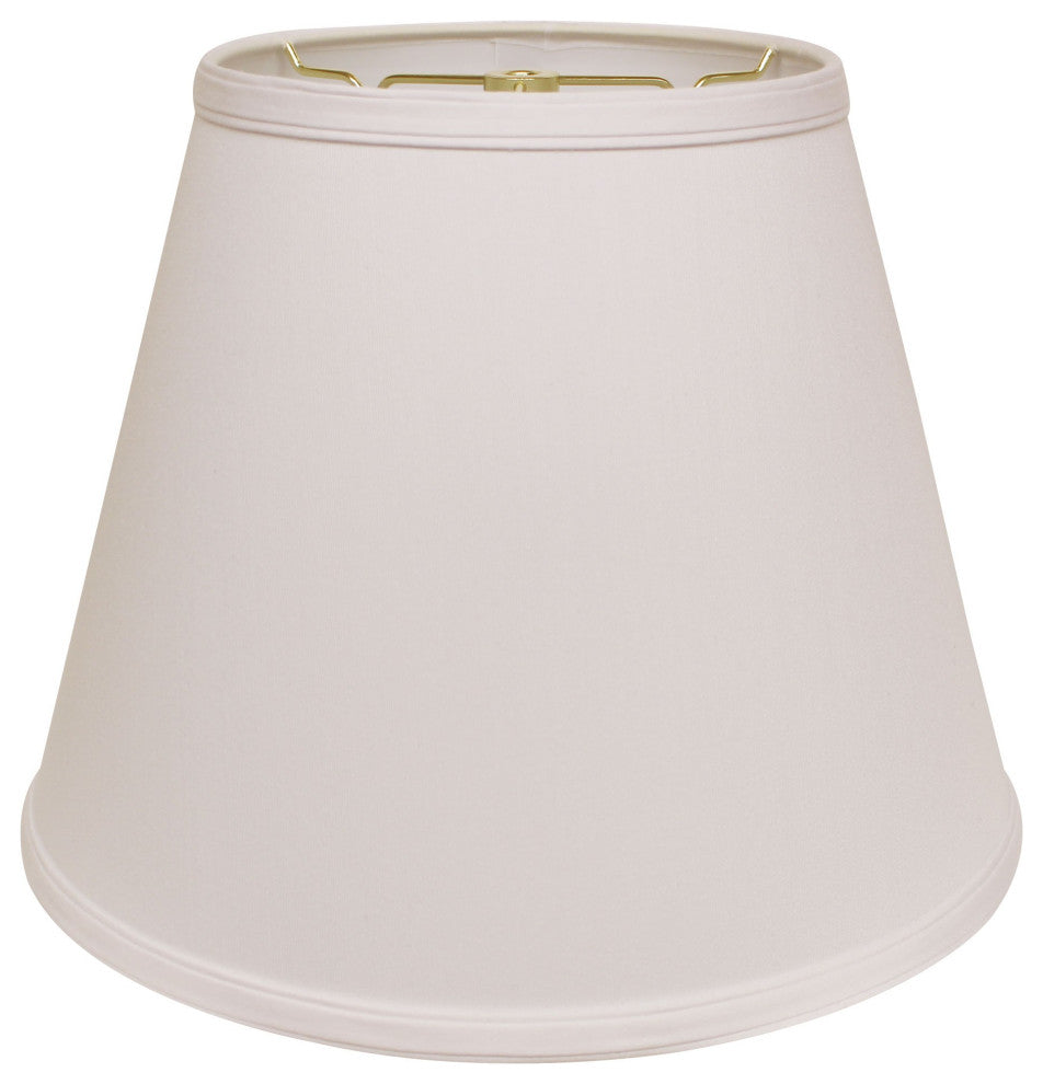 16" White Empire Deep Slanted No Slub Lampshade