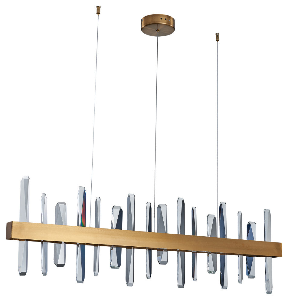 BETHEL INTERNATIONAL FT72C47G 1-Light LED Chandelier