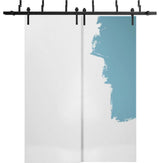 Sliding Closet Barn Bypass Doors 84 x 84 | Planum 0010 Primed |  8ft
