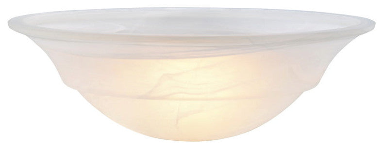 23502-01 Replacement Etched Alabaster Torchiere Lamp Glass(42mm) Shade