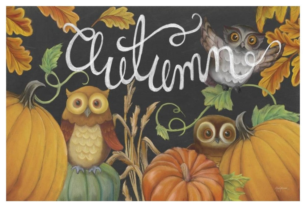 "Harvest Owl II" Digital Paper Print by Mary Urban, 50"x34"