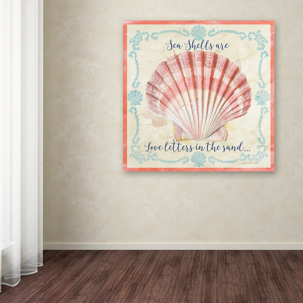 Jean Plout ''Sea Shells 1'' Canvas Art, 14x14