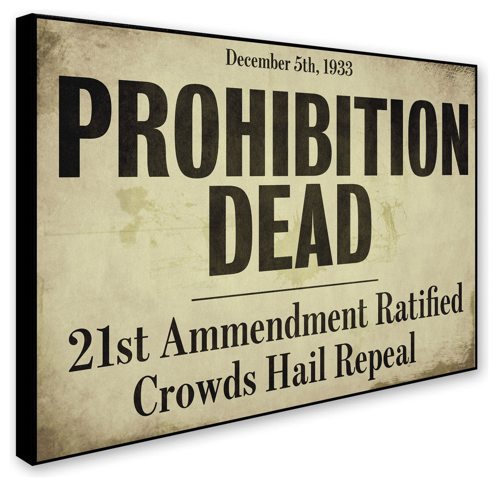 Color Bakery 'Prohibition' Canvas Art, 47"x35"
