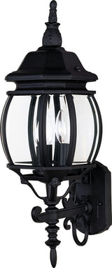 Maxim Lighting Crown Hill 3-Light Outdoor Wall Lantern Black - 1033BK