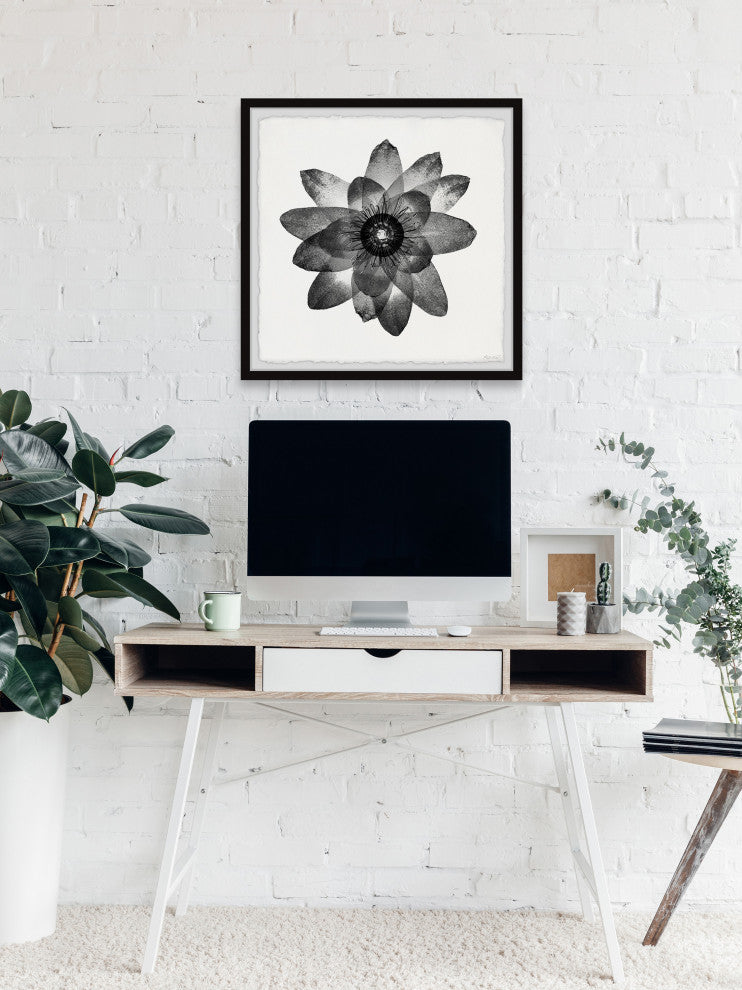 "Floral Harmony" Framed Painting Print, 24x24
