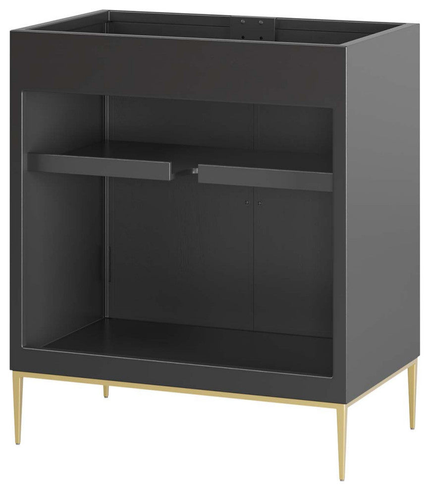 Awaken 30" Bathroom Vanity Cabinet, Black