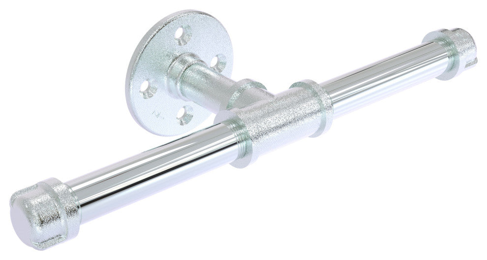 Pipeline Double Roll Toilet Paper Holder, Polished Chrome