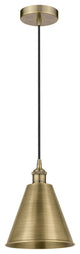 Innovations 616-1P-AB-MBC-8-AB 1-Light Mini Pendant, Antique Brass