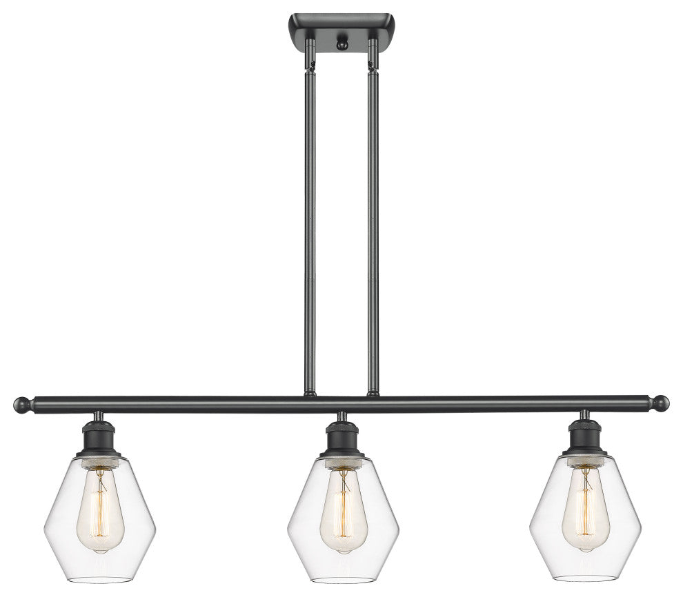 Innovations 516-3I-BK-G652-6 3-Light Island Light, Matte Black