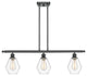 Innovations 516-3I-BK-G652-6 3-Light Island Light, Matte Black
