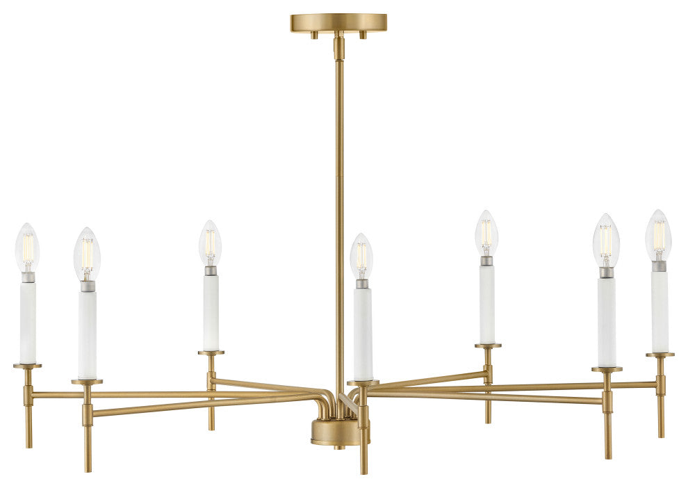 Lark Hux Large Single Tier, Lacquered Brass