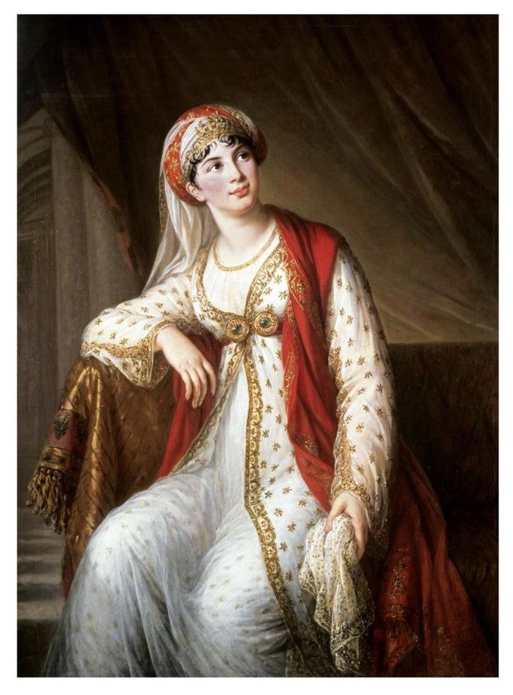 "Portrait of The Opera Singer Grassini" Paper Art, 34"x46"