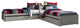 Hillsdale Pulse Wood Twin L-Shaped Bed With Storage and Trundle