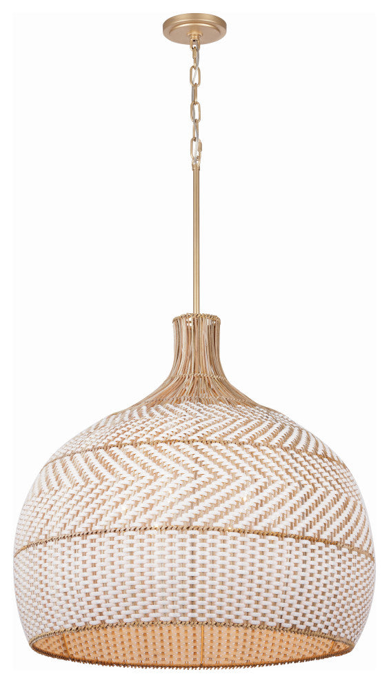 Crystorama Zanzibar 6 Light Soft Gold Chandelier