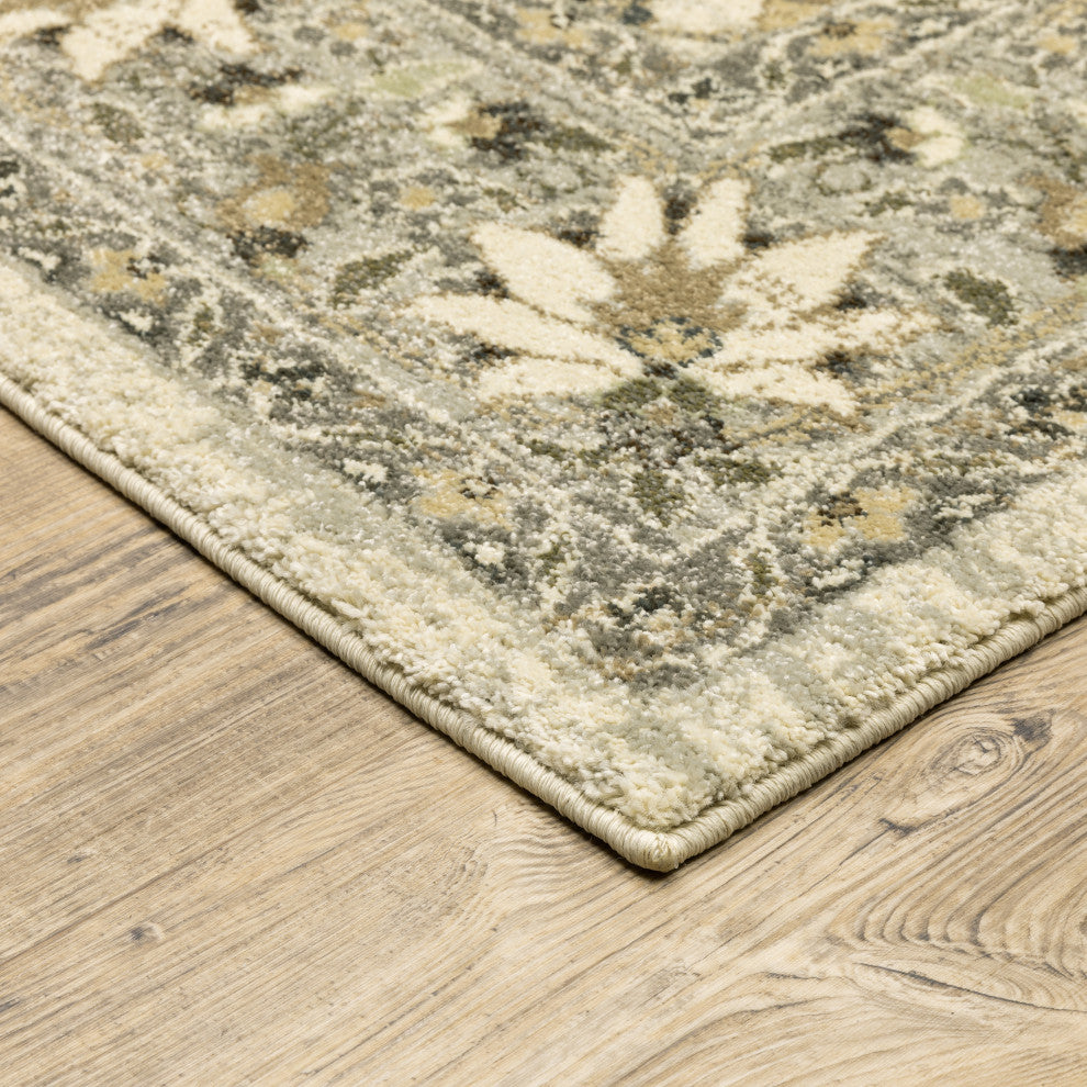 Oriental Weavers Florence Indoor Rug Beige/ Grey 2'3" X 7'6"
