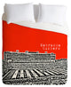 Deny Designs Bird Ave Nebraska Huskers Red Duvet Cover - Lightweight