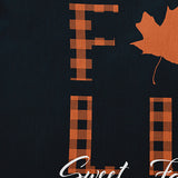 Sweet Fall Indoor/Outdoor Throw Pillow, Black, 20"x20"
