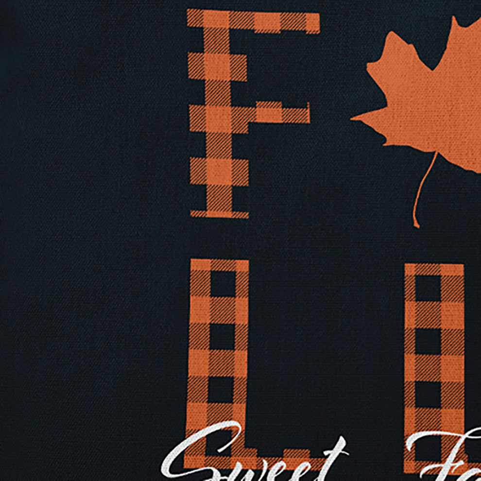 Sweet Fall Indoor/Outdoor Throw Pillow, Black, 20"x20"