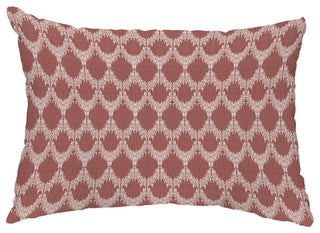 Peace 2 14"x20" Abstract Decorative Outdoor Pillow, Maroon