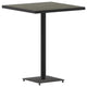 Lark Commercial Grade 32" Square Outdoor Bar Height Table, Gray Wash