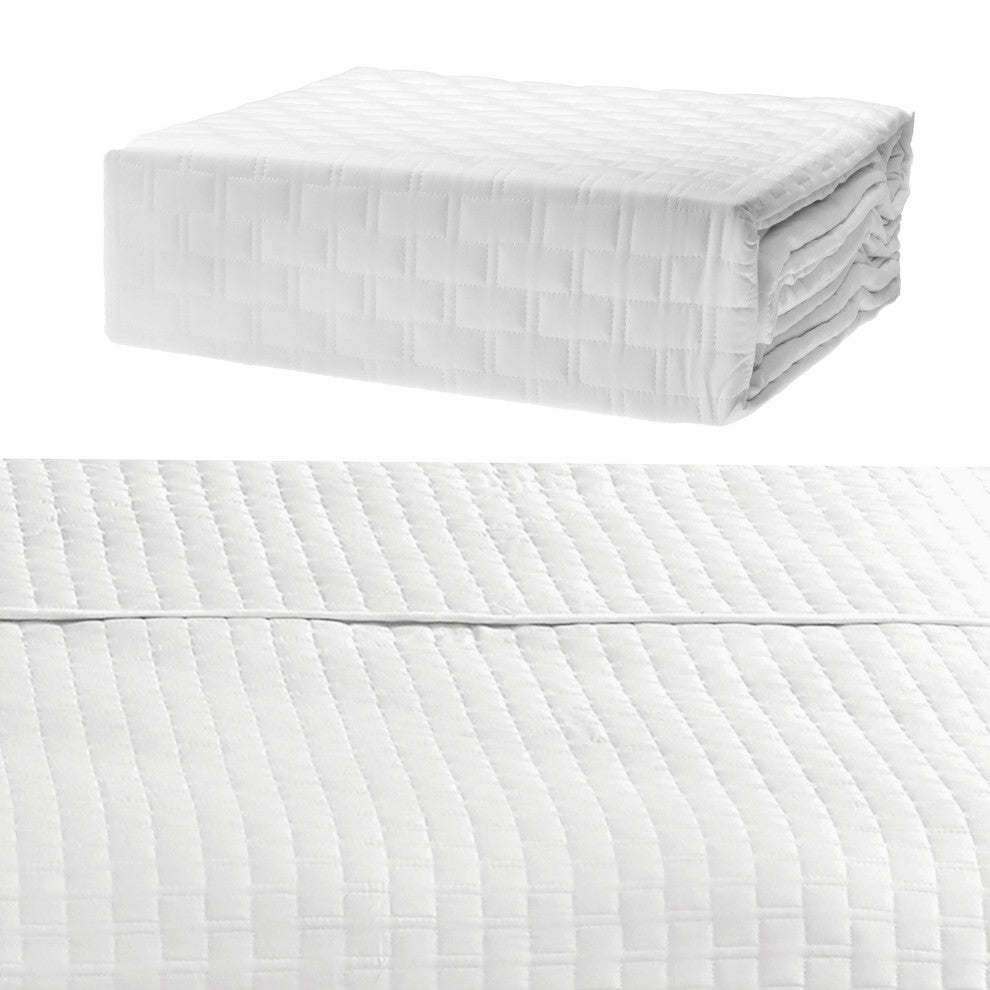 BedVoyage Luxury 100% Rayon Viscose Bamboo Quilted Coverlet