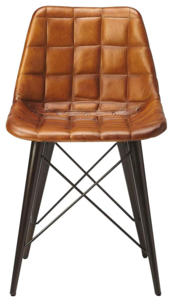 Industrial Leather Chair by Butler Specialty