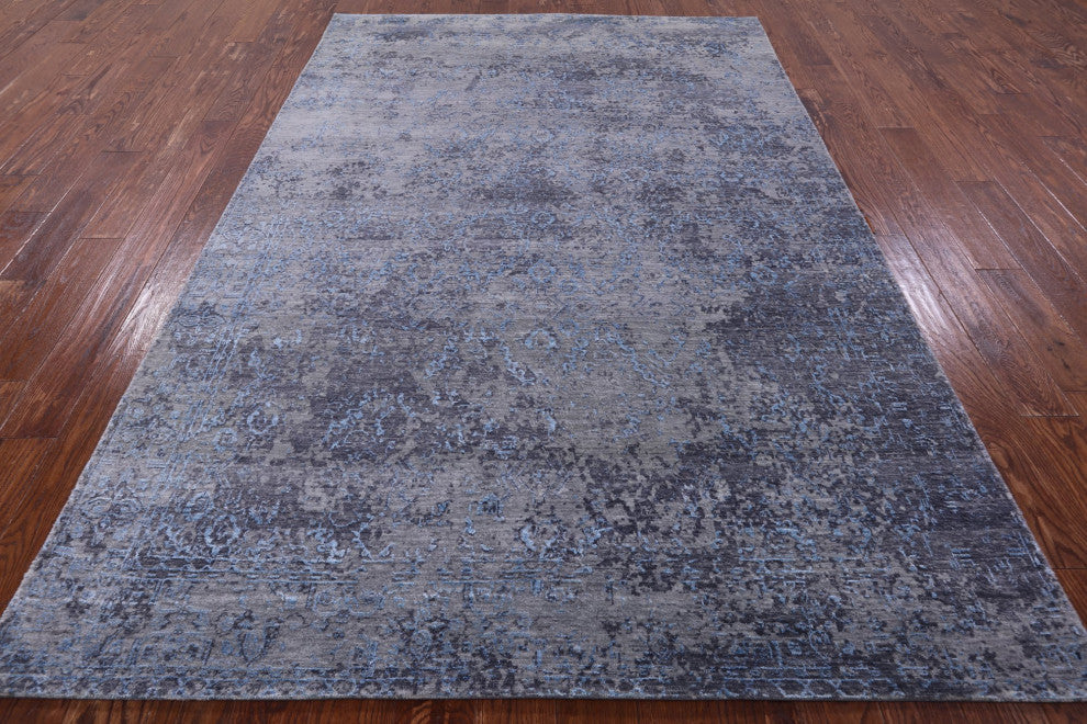 Wool and Silk Persian Hand Knotted Rug 6' 0" X 8' 11" Q6951