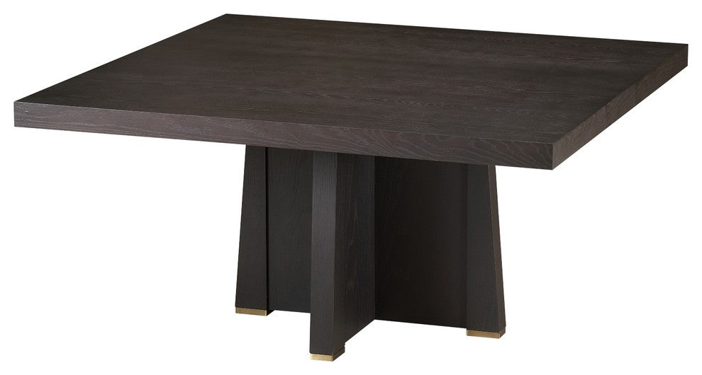 Perry Square Dining Table, Ebony Oak, 60"x60"